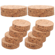 20Pcs Multi-Use Beige Cork Plant Mats Round Coasters for Pots