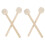 4Pcs Percussion Drumsticks Wool Felt Beige Drum Mallets Wood Handle 2