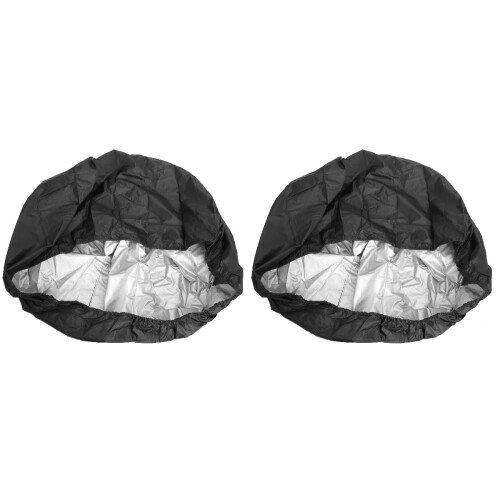 2Pcs Lightweight Black Grass Machine Covers Waterproof Uv Protection 1