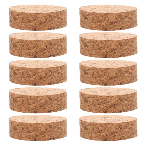 20Pcs Multi-Use Beige Cork Plant Mats Round Coasters for Pots 2