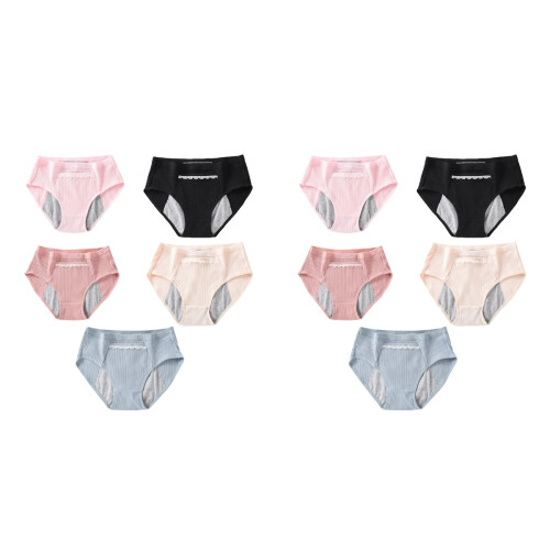 10Pcs Cotton Physiological Underpants Leakproof Assorted Color Comfort 1