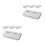 8Pcs Wall Mounted Foldable Shoe Rack White Minimalist Shoe Storage 4