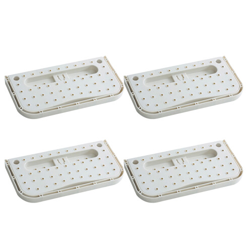 8Pcs Wall Mounted Foldable Shoe Rack White Minimalist Shoe Storage