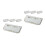 8Pcs Wall Mounted Foldable Shoe Rack White Minimalist Shoe Storage 8