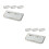 8Pcs Wall Mounted Foldable Shoe Rack White Minimalist Shoe Storage 7