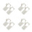 8Pcs Flute Blow Aid Nylon Beige Beginner Flute Accessory Teaching Aid 10