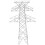 2Pcs White ABS Miniature Electric Towers for DIY Model Train Scenes 1