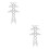 2Pcs White ABS Miniature Electric Towers for DIY Model Train Scenes 7