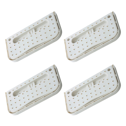 8Pcs Wall Mounted Foldable Shoe Rack White Minimalist Shoe Storage 2