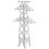 2Pcs White ABS Miniature Electric Towers for DIY Model Train Scenes 2