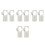 8Pcs Flute Blow Aid Nylon Beige Beginner Flute Accessory Teaching Aid 9