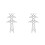 2Pcs White ABS Miniature Electric Towers for DIY Model Train Scenes 9