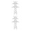 2Pcs White ABS Miniature Electric Towers for DIY Model Train Scenes 6