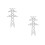 2Pcs White ABS Miniature Electric Towers for DIY Model Train Scenes 10