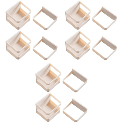 6Pcs Creative Beige Umbrella Holder Wall-Mounted Multi-Functional Rack 2