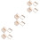 6Pcs Creative Beige Umbrella Holder Wall-Mounted Multi-Functional Rack 5