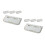 8Pcs Wall Mounted Foldable Shoe Rack White Minimalist Shoe Storage 6