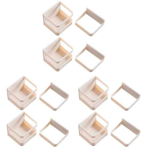 6Pcs Creative Beige Umbrella Holder Wall-Mounted Multi-Functional Rack 1