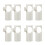 8Pcs Flute Blow Aid Nylon Beige Beginner Flute Accessory Teaching Aid 8