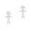 2Pcs White ABS Miniature Electric Towers for DIY Model Train Scenes 4