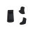 2Pcs Comfortable Silicone Thumb Rest Clarinet Finger Pad Black Cushion 7