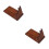 2Pcs Household Cutter Shelf Solid Wood Kitchen Organizer Brown 6