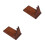 2Pcs Household Cutter Shelf Solid Wood Kitchen Organizer Brown 5