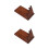 2Pcs Household Cutter Shelf Solid Wood Kitchen Organizer Brown 7