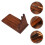 2Pcs Household Cutter Shelf Solid Wood Kitchen Organizer Brown 11