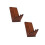2Pcs Household Cutter Shelf Solid Wood Kitchen Organizer Brown 9