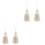 4Pcs Beige Polyester Tassel Hanging Decor for Curtains and Pillows 3