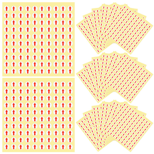 64000Pcs Easy-Remove Red and Assorted Color Defect Indicator Stickers 2