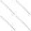 4Pcs Compact White Flute Cleaning Brushes Durable Nylon Bristle Tool 7
