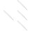 4Pcs Compact White Flute Cleaning Brushes Durable Nylon Bristle Tool 8