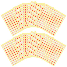 64000Pcs Easy-Remove Red and Assorted Color Defect Indicator Stickers