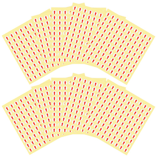 64000Pcs Easy-Remove Red and Assorted Color Defect Indicator Stickers