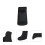 2Pcs Comfortable Silicone Thumb Rest Clarinet Finger Pad Black Cushion 9