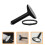 3Pcs Handheld Clothes Steamer Nozzle Black with Brush for Easy Ironing 11
