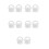 10Pcs White Rubber Pop Up Waste Plug Mop Bucket Replacement Stopper 9