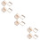 6Pcs Creative Beige Umbrella Holder Wall-Mounted Multi-Functional Rack 9