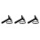 3Pcs Handheld Clothes Steamer Nozzle Black with Brush for Easy Ironing 5