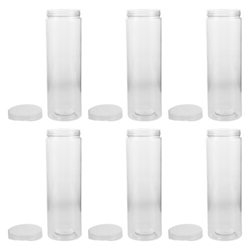 12Pcs Pet Clear Cookie Containers Airtight Biscuit and Candy Storage
