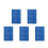 5Pcs Blue Classroom Hanging Pocket Chart Organizer for Teaching Use 7