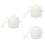 3Pcs Ceramic Stew Pots White Soup Bowls with Lid 7