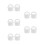 10Pcs White Rubber Pop Up Waste Plug Mop Bucket Replacement Stopper 6