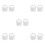 10Pcs White Rubber Pop Up Waste Plug Mop Bucket Replacement Stopper 10