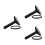 3Pcs Handheld Clothes Steamer Nozzle Black with Brush for Easy Ironing 6