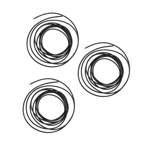 3Pcs 4 Core Shielded Wire Black Guitar Cable Long Wiring Runs 1