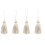 4Pcs Beige Polyester Tassel Hanging Decor for Curtains and Pillows 2