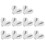 50Pz Decorativi Grigi Orecchie Coniglio Per Clip 3